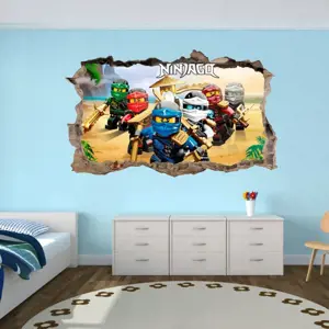 Produkt 3D nálepka na zeď NINJA GO 47x77cm