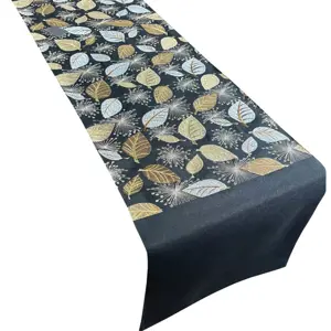Produkt Černá ozdobná štóla s motivem plátkového zlata
