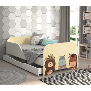 Produkt Dětská postel 140 x 70 cm se safari zvířátky