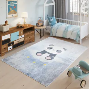 Produkt Dětský koberec s roztomilou pandou na obláčku