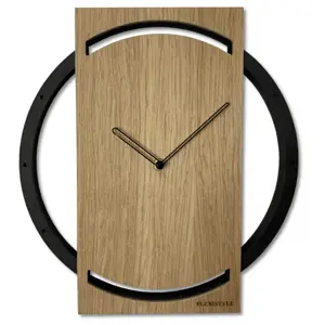 Elegantní hodiny ze dřeva WOOD OAK 2