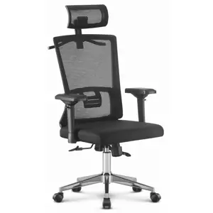 Ergonomická otočná kancelářská židle HC- 1027 BLACK MESH