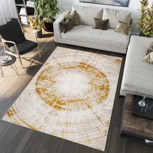 Produkt Exkluzivní glamour koberec ve zlaté barvě Šířka: 140 cm | Délka: 200 cm