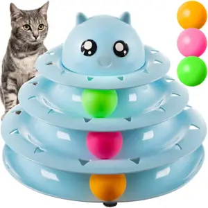 Produkt Interaktivní hračka pro kočky - věž s míčky