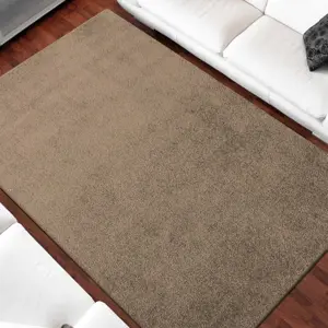 Jednobarevný koberec béžové barvy Šířka: 120 cm | Délka: 170 cm