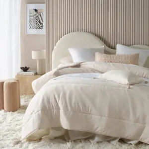 Produkt Krémový přehoz na postel Noemi se střapci 220 x 240 cm