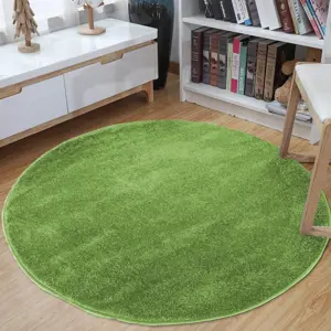 Produkt Kulatý koberec zelené barvy Šířka: 100 cm | Délka: 100 cm