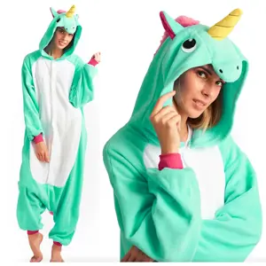 Produkt Mentolový overal kigurumi s motivem jednorožce velikost M