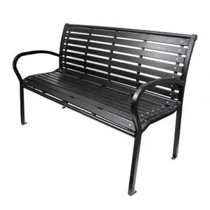 Produkt Moderní zahradní lavice v tmavě hnědé barvě 125 x 60 x 80 cm