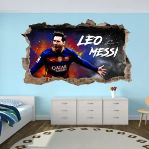 Produkt Nálepka na zeď 3D Lionel Messi 120x72 cm