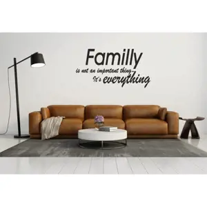 Produkt Nálepka na zeď nápis FAMILY IS NOT IMPORTANT, IT IS EVERYTHING 100 x 200 cm