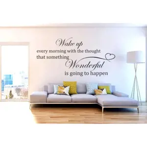 Produkt Nálepka na zeď s textem WAKE UP EVERY MORNING 100 x 200 cm