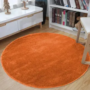 Okrúhly koberec v oranžovej farbe Šířka: 160 cm | Délka: 160 cm