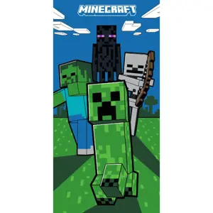 Plážová osuška pro kluky MINECRAFT 70 X 140 cm