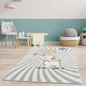 Roztomilý dětský koberec na hraní slůně štěstí Šířka: 160 cm | Délka: 230 cm