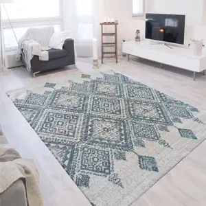 Produkt Skandinávský koberec s mátově zelenými vzory
