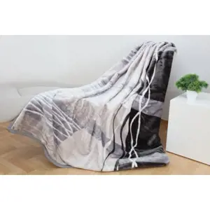 Produkt Teplá deka v odstínech šedé a béžové barvy