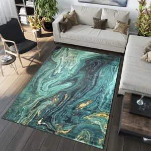 Produkt Trendy koberec v zelených a modrých odstínech Šířka: 80 cm | Délka: 150 cm