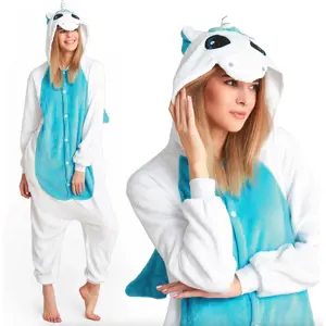 Produkt Tyrkysový overal kigurumi s motivem jednorožce velikost S