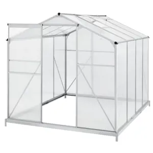 Produkt Juskys Hliníkový skleník s 4,75 m základní plochou a střešním oknem