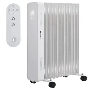 Produkt Juskys Olejový radiátor OH125BW2 s termostatem, LED s výkonem 2500W fehér