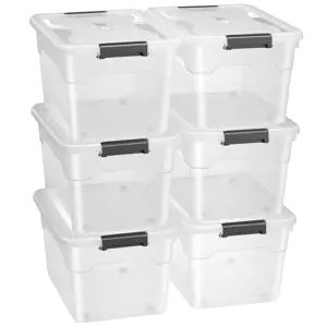 Juskys Úložný box - 45L - 6ks set