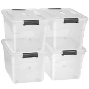 Juskys Úložný box - 60L - 4ks set