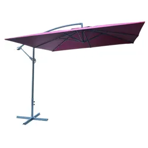 Produkt Rojaplast Slunečník kovový 8080 - 270 x 270 cm-  bordó