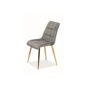 Produkt Signal Židle CHIC VELVET zlatý rám / šedá BLUVEL 14