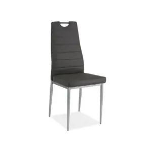Produkt Signal Židle H260 chrom/šedá eko kůže