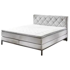 Produkt Sun garden Kontinentální postel BOXSPRING ROCKAWAY BX2180 180x200 cm - světle šedá