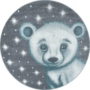 Produkt Dětský koberec Bambi medvěd modrý kruh