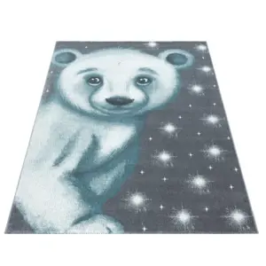 Produkt Dětský koberec Bambi medvěd modrý