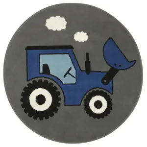 Dětský koberec Luna Kids 534457/94911 Traktor, modrý