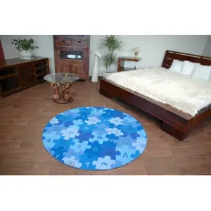 Produkt Dětský  koberec PUZZLE modrý kruh