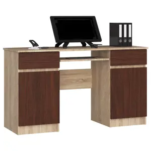 Produkt Kancelářský stůl CLP A5 2D 2SZ dub sonoma / wenge