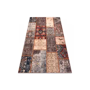 Koberec ANTIKA Ancient Rust patchwork terakota