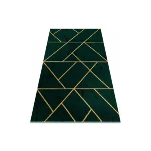 Produkt Koberec EMERALD exkluzivní 1012 glamour, styl geometrický, marmur lahvově zelený/zlatý