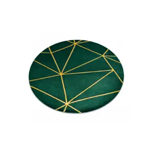 Produkt Koberec EMERALD exkluzivní 1013 kruh - glamour, geometrický zelený/zlatý