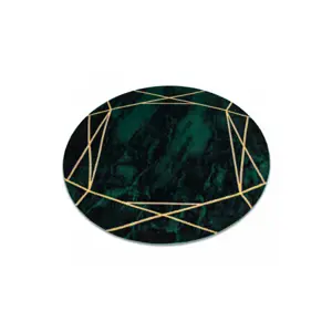 Produkt Koberec EMERALD exkluzivní 1022 kruh - glamour, marmur, geometrický zelený/zlatý