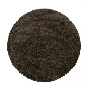 Produkt Koberec Fluffy Super Soft hnědý kruh