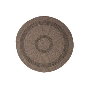 Produkt Koberec Indiana 08866A JUTE / BLACK kruh