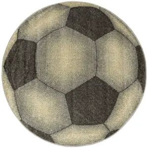 Produkt Koberec Lima G758A Football, grafitový / žlutý kruh