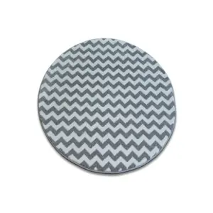 Produkt Koberec SKETCH kruh F561 šedě / bílý Zigzag