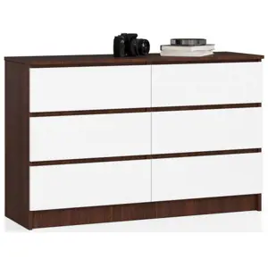 Produkt Komoda K120 6SZ CLP wenge/bílá