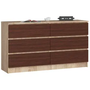 Produkt Komoda K140 6SZ CLP dub sonoma/wenge