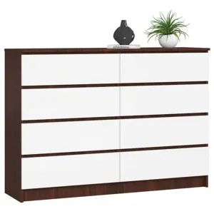 Produkt Komoda K140 8SZ CLP wenge/bílá