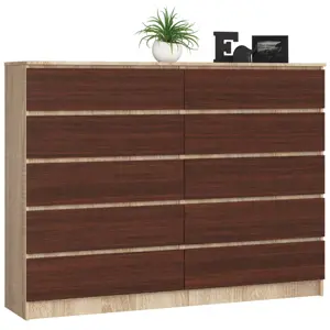 Produkt KOMODA K160 10SZ CLP DĄB SONOMA / WENGE