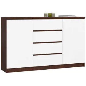 Produkt Komoda K160 2D 4SZ CLP wenge/bílá