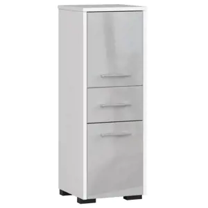 Produkt Koupelnová skříňka FIN 30 2D 1SZ 85 cm metalická, lesk